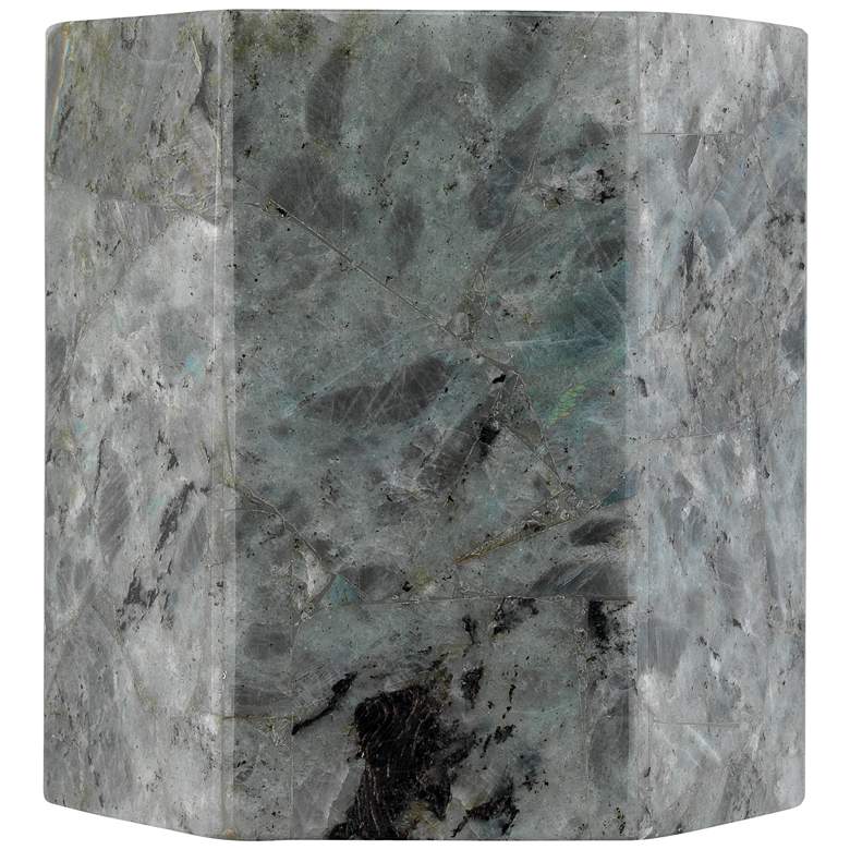 Image 1 Jamie Young Borealis 7" High Labradorite Hexagon Wall Sconce