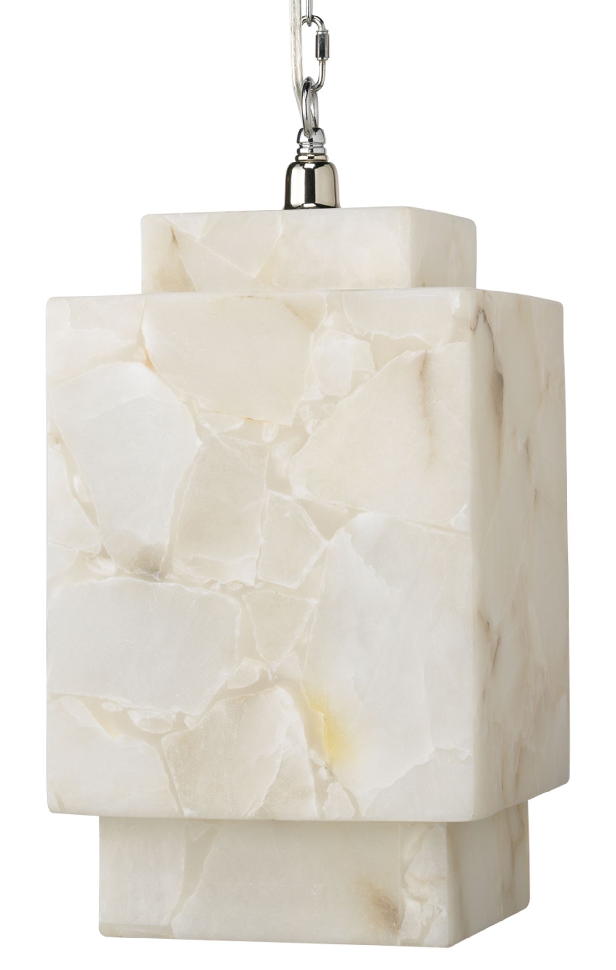 Image 5 Jamie Young Borealis 9" Wide Alabaster Cube Mini Pendant more views