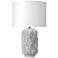 Jamie Young Boulder Gray Concrete Capsule Ceramic Table Lamp