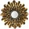 Jamie Young Bouquet Antique Brass 36" Round Wall Mirror