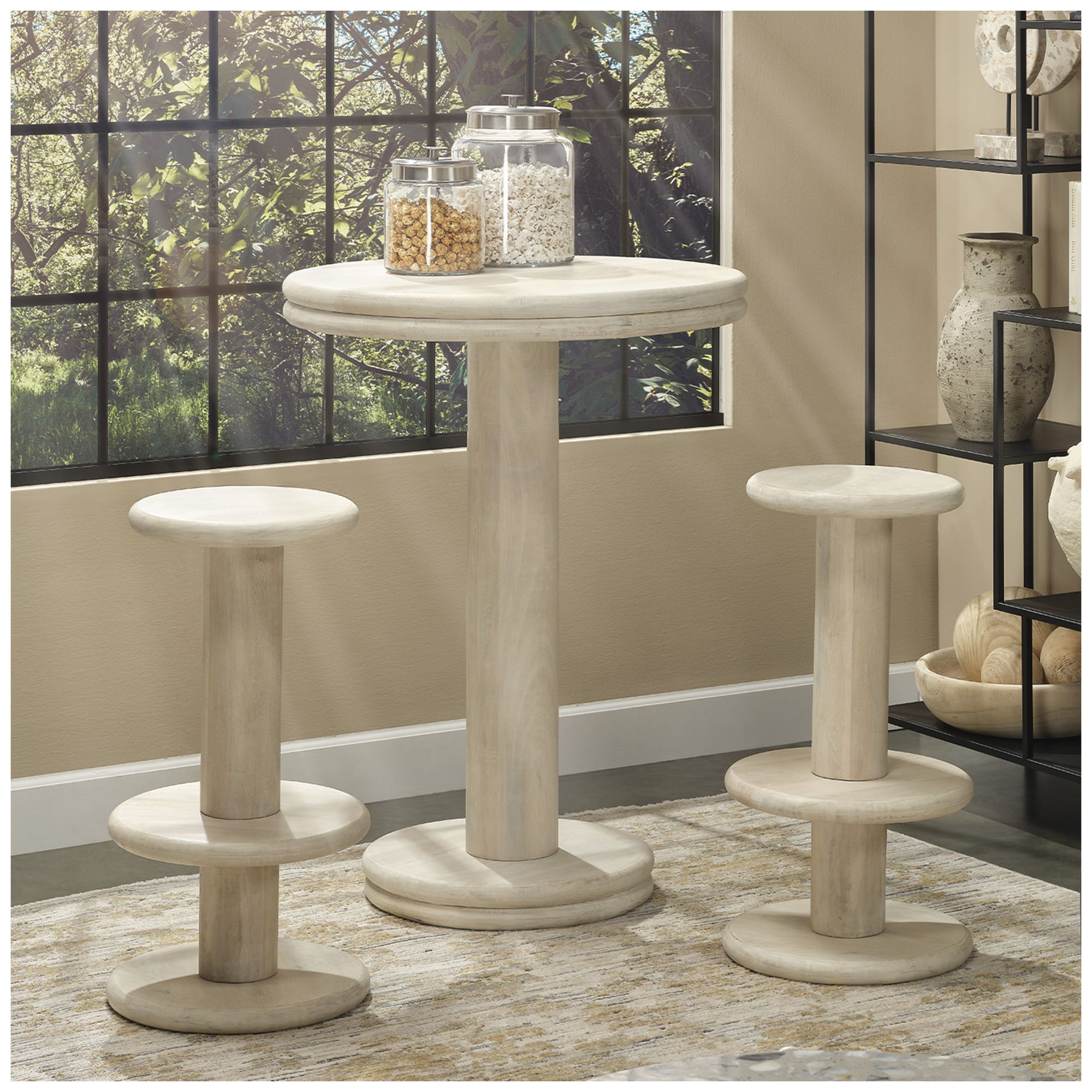 Image 2 Jamie Young Bourbon Mango Wood Bar Table more views