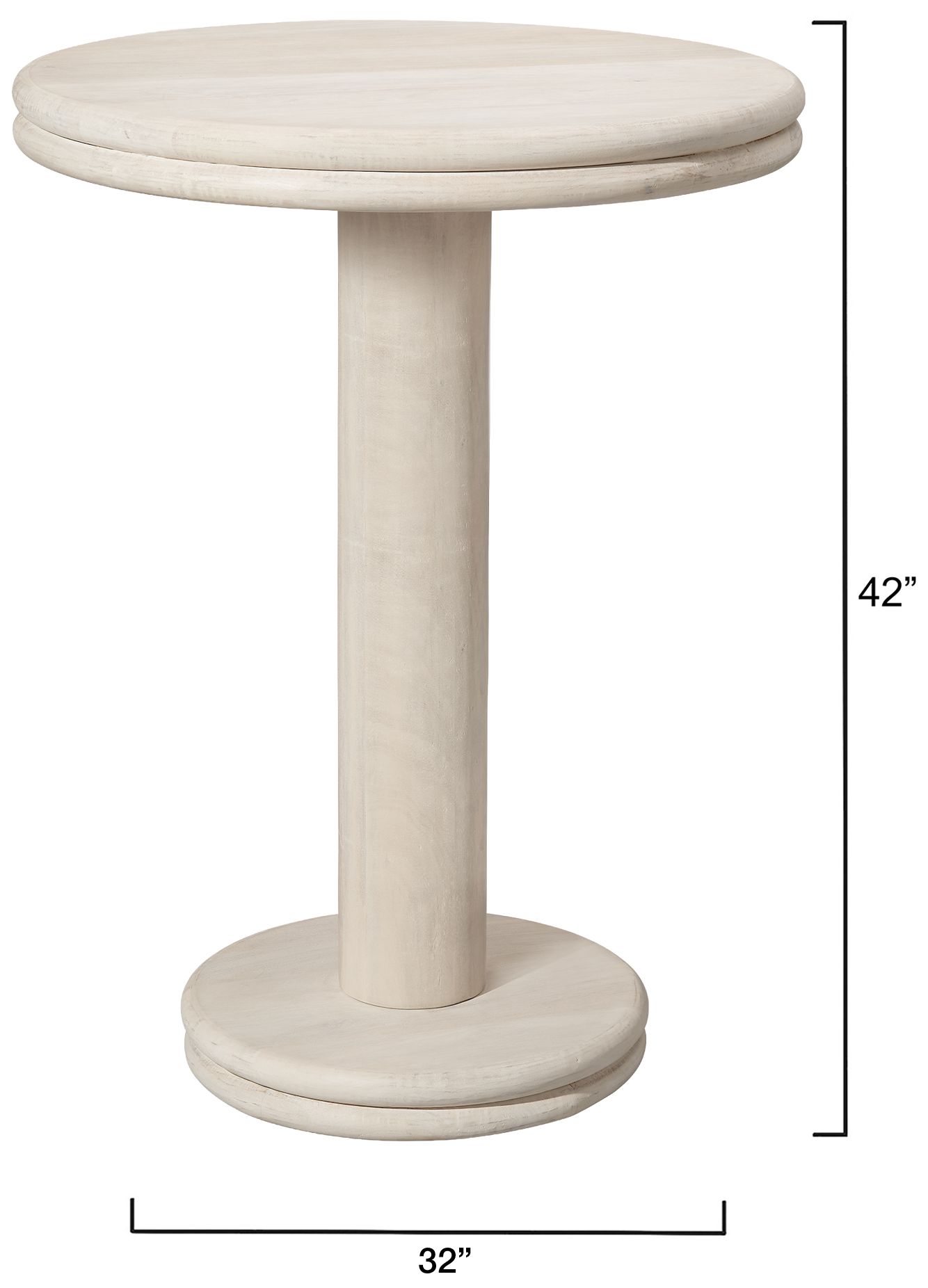 Image 3 Jamie Young Bourbon Mango Wood Bar Table more views