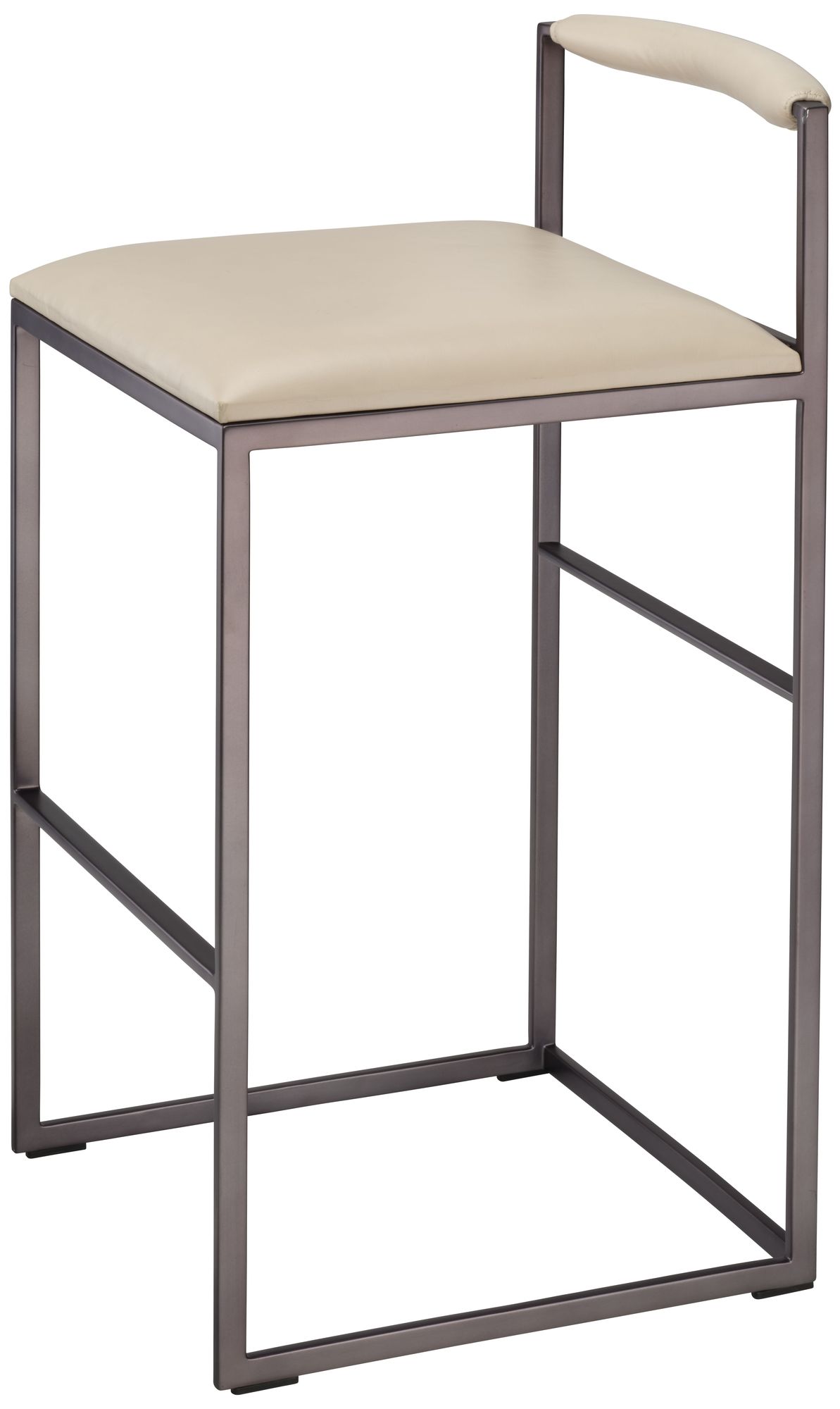 Image 4 Jamie Young Bradbury Leather Bar Stool 3 more views