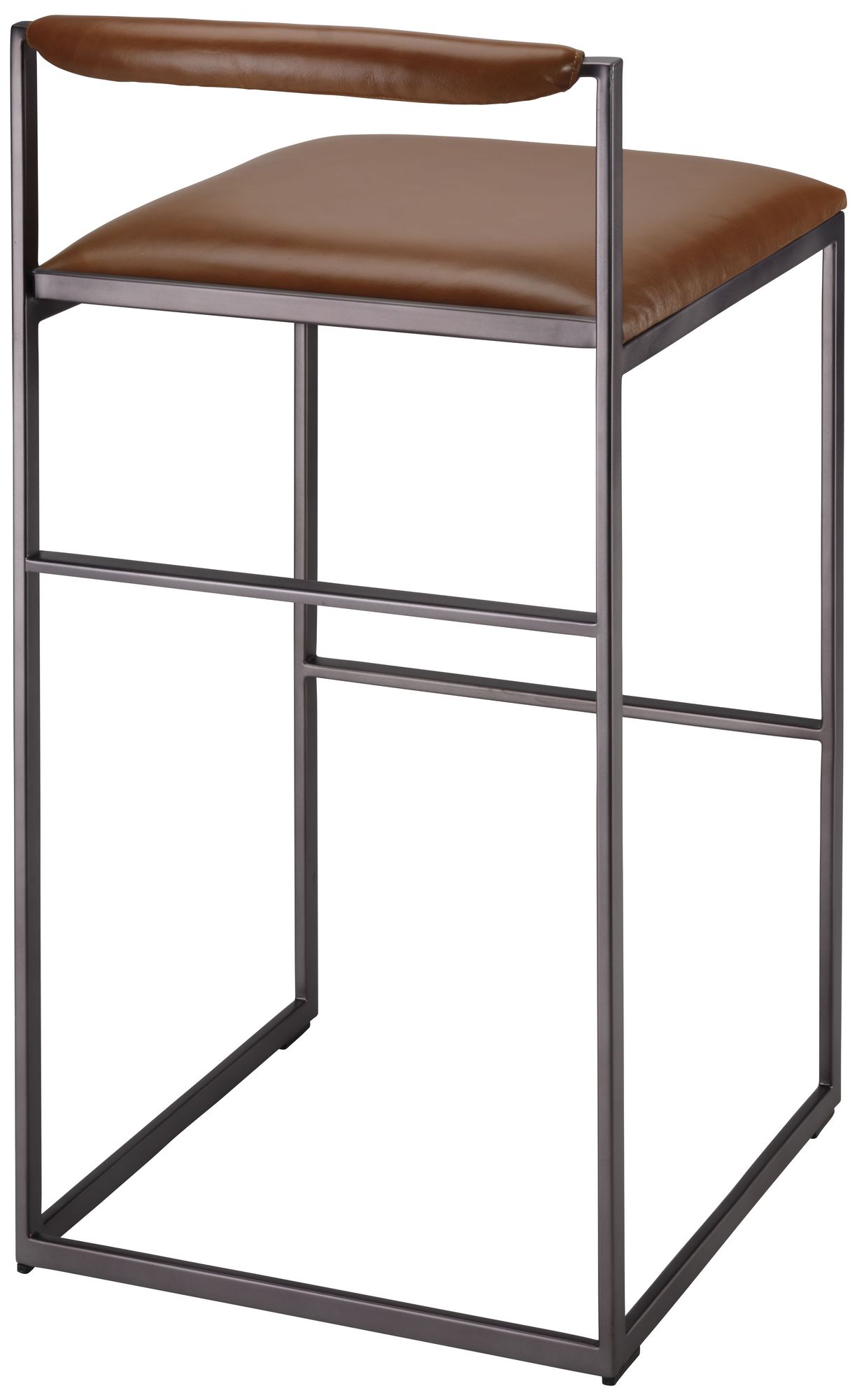 Image 5 Jamie Young Bradbury Leather Bar Stool 3 more views