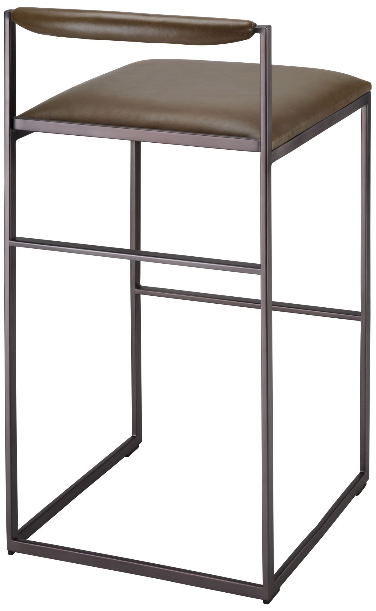 Image 5 Jamie Young Bradbury Leather Bar Stool 3 more views