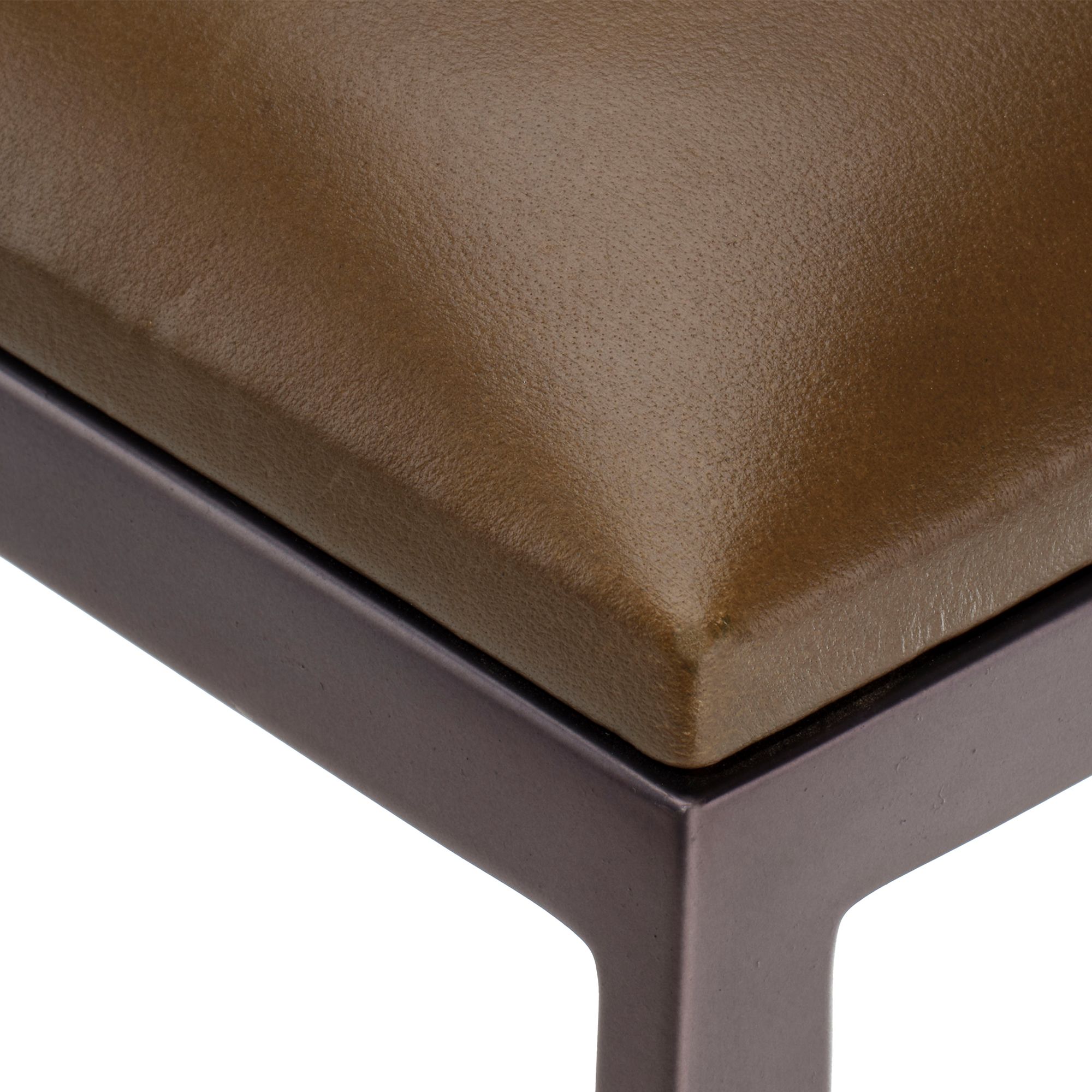 Image 2 Jamie Young Bradbury Leather Counter Stool 31" in Taupe more views