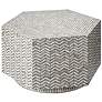 1_Jamie Young Brando Mother of Pearl Textured Hexagon Coffee Table