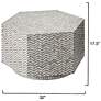 3_Jamie Young Brando Mother of Pearl Textured Hexagon Coffee Table more views