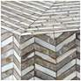 4_Jamie Young Brando Mother of Pearl Textured Hexagon Coffee Table more views