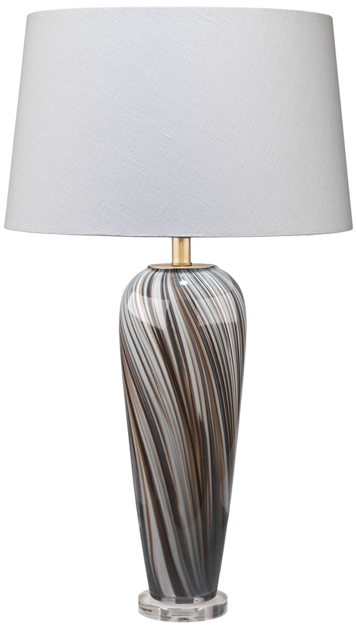 swirl glass table lamp