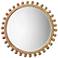 Jamie Young Brighton 34.75" Round Wood Mirror in Natural