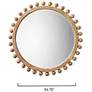 3_Jamie Young Brighton 34.75" Round Wood Mirror in Natural more views