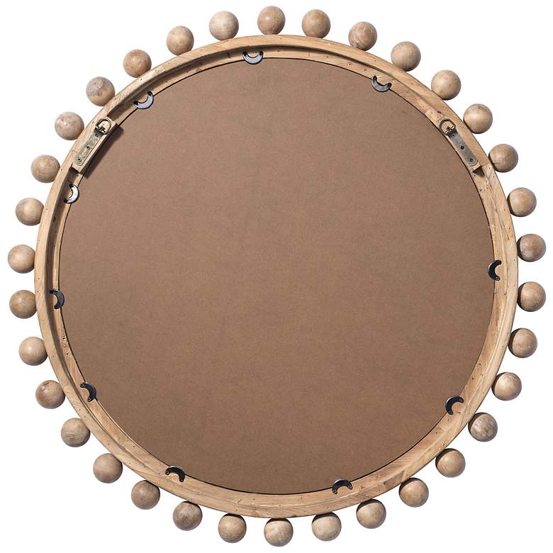 Image 5 Jamie Young Brighton 34.75" Round Wood Mirror in Natural more views