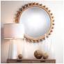 6_Jamie Young Brighton 34.75" Round Wood Mirror in Natural more views