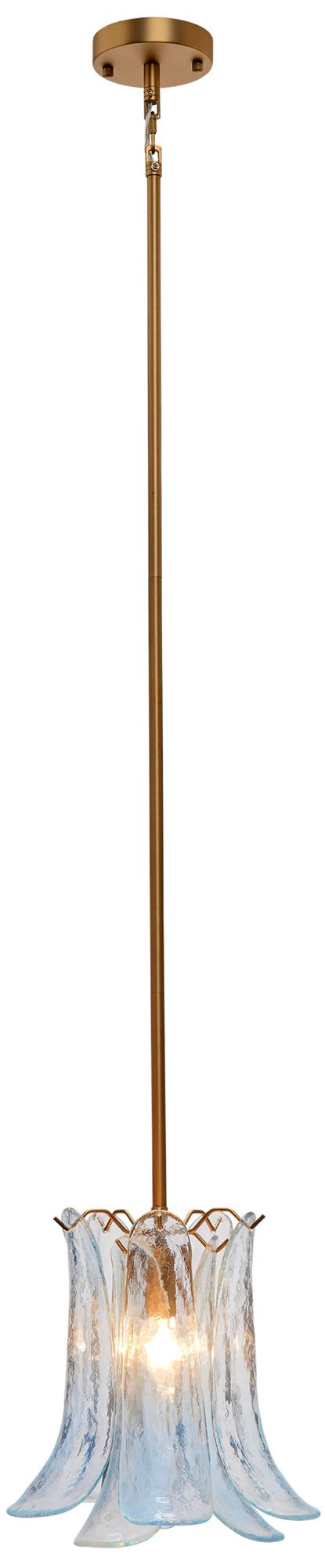 Image 6 Jamie Young Cala 1-Light Blown Glass Pendant, Blue more views