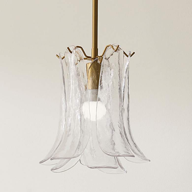 Image 1 Jamie Young Cala 1-Light Blown Glass Pendant, Clear