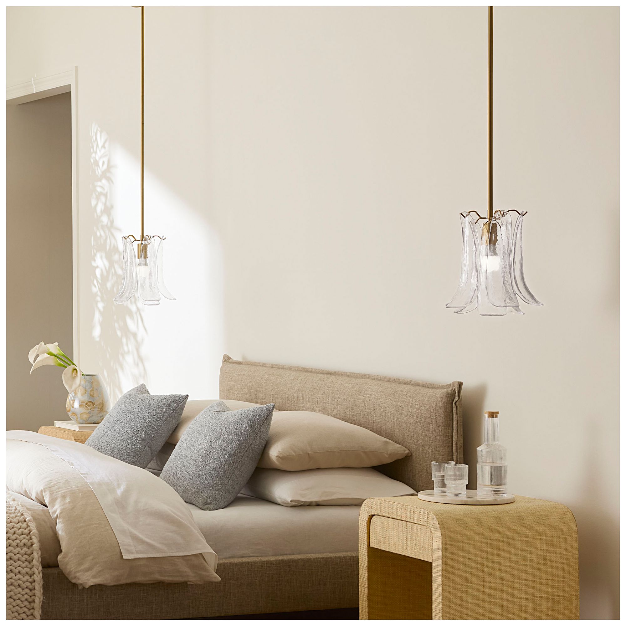 Image 3 Jamie Young Cala 1-Light Blown Glass Pendant, Clear more views