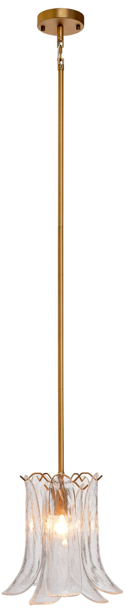 Image 7 Jamie Young Cala 1-Light Blown Glass Pendant, Clear more views