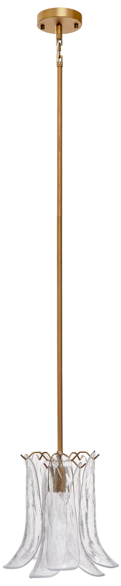 Jamie Young Cala 1-Light Blown Glass Pendant, Clear