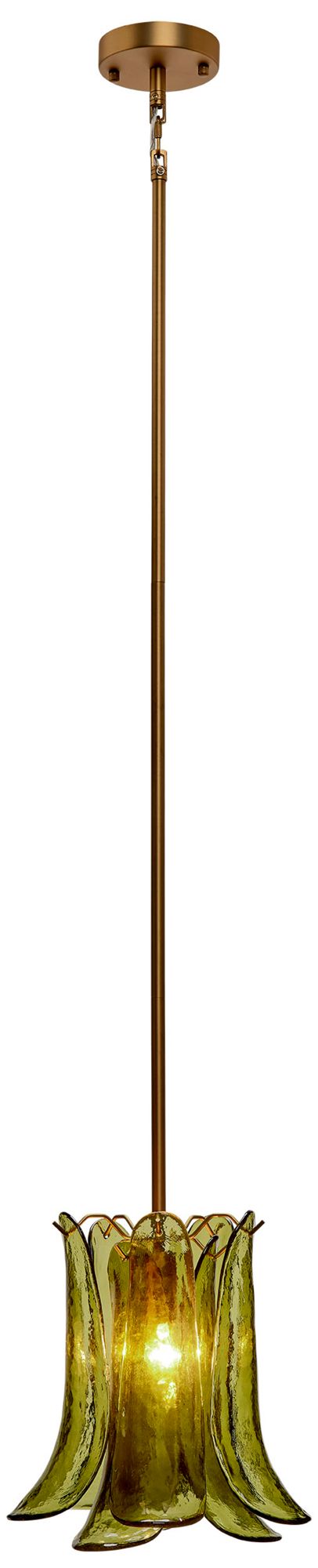 Image 6 Jamie Young Cala 1-Light Blown Glass Pendant, Green more views