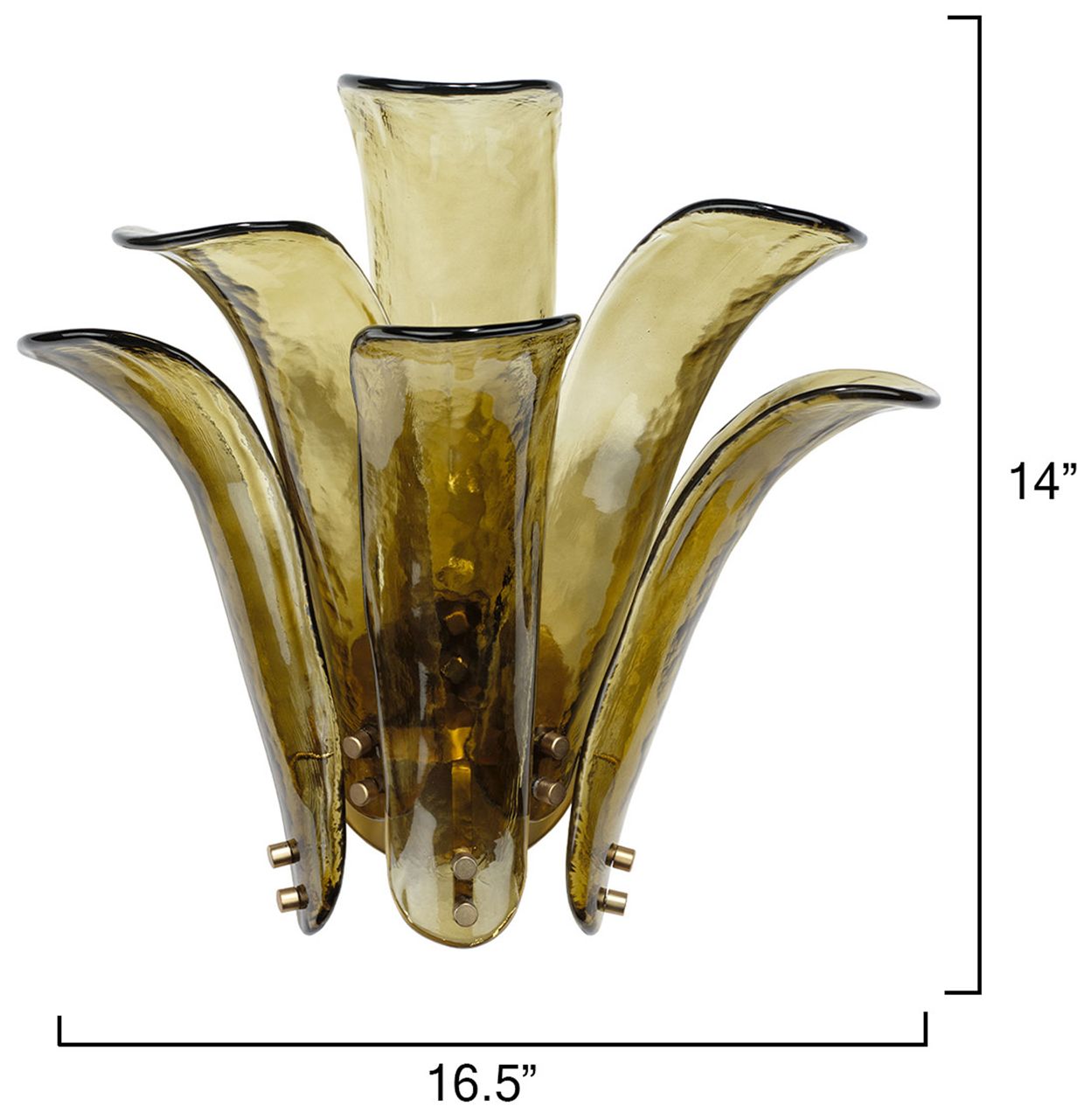 Image 3 Jamie Young Cala 1-Light Sconce 15.5" in Green more views