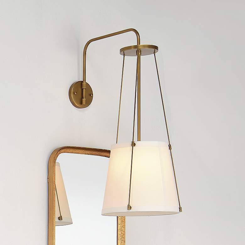 Image 1 Jamie Young California 1-Light Wall Sconce in Antique Brass