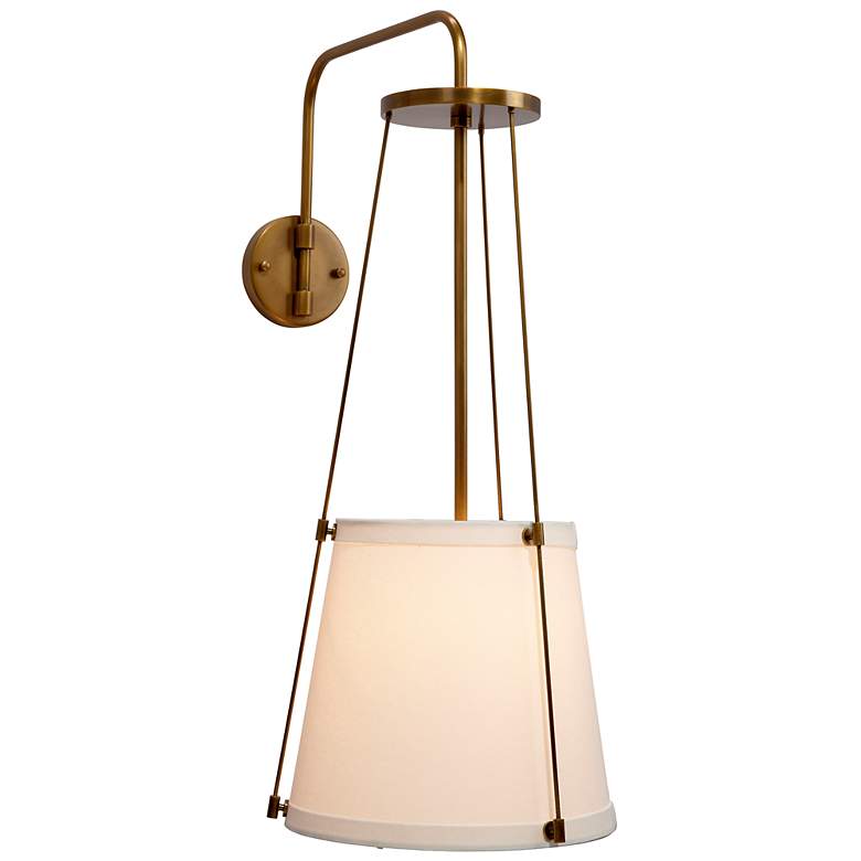 Image 7 Jamie Young California 1-Light Wall Sconce in Antique Brass more views