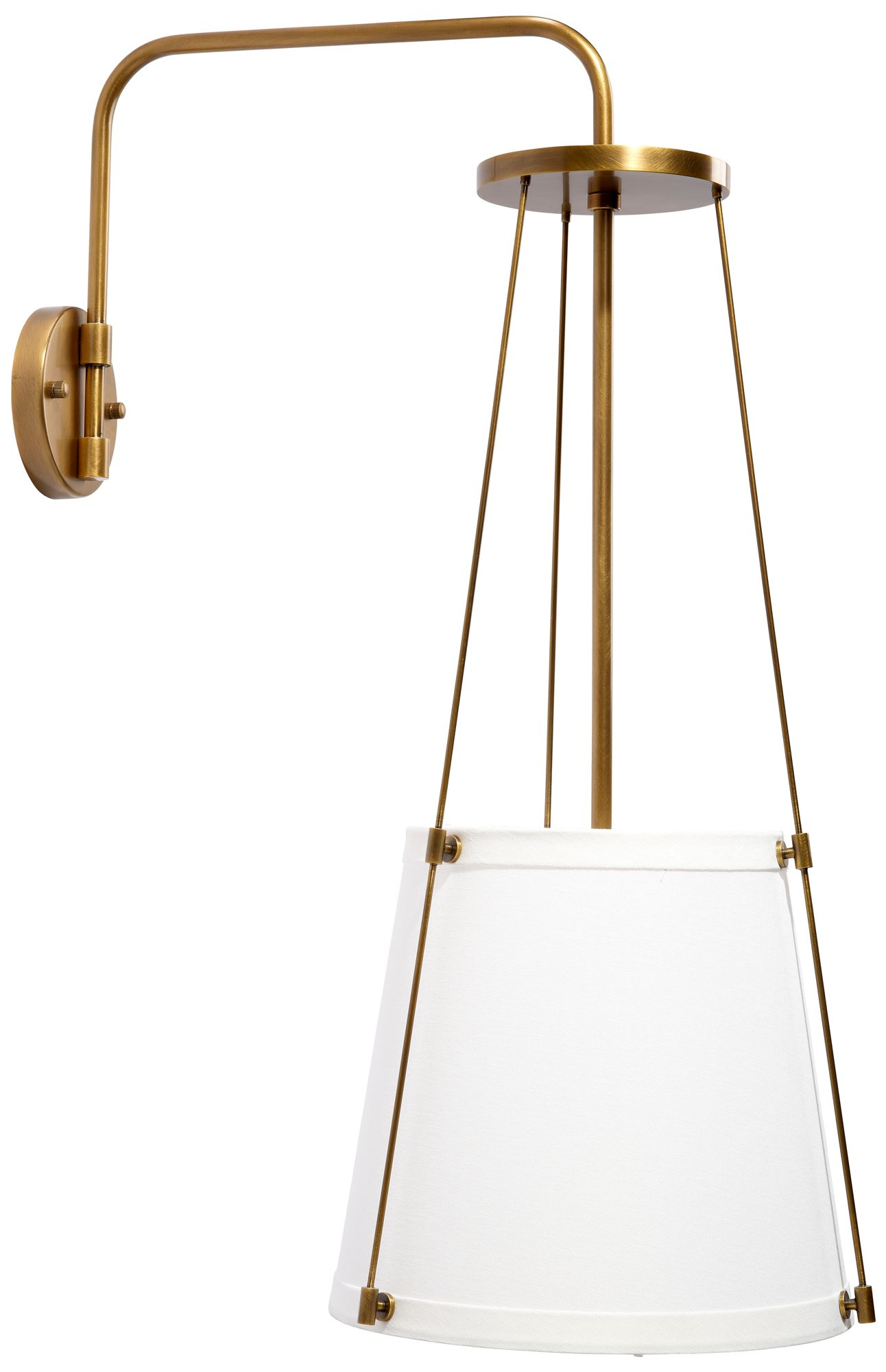 Jamie Young California 1-Light Wall Sconce in Antique Brass