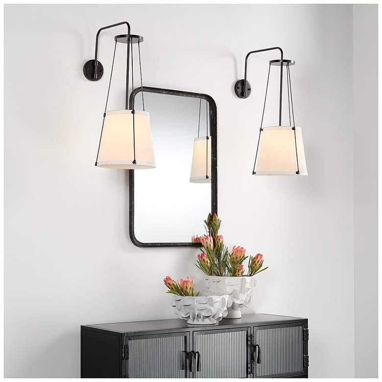 Image 2 Jamie Young California 1-Light Wall Sconce in Bronze more views