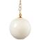 Jamie Young Camber 1-Light Blown Glass Pendant, Taupe