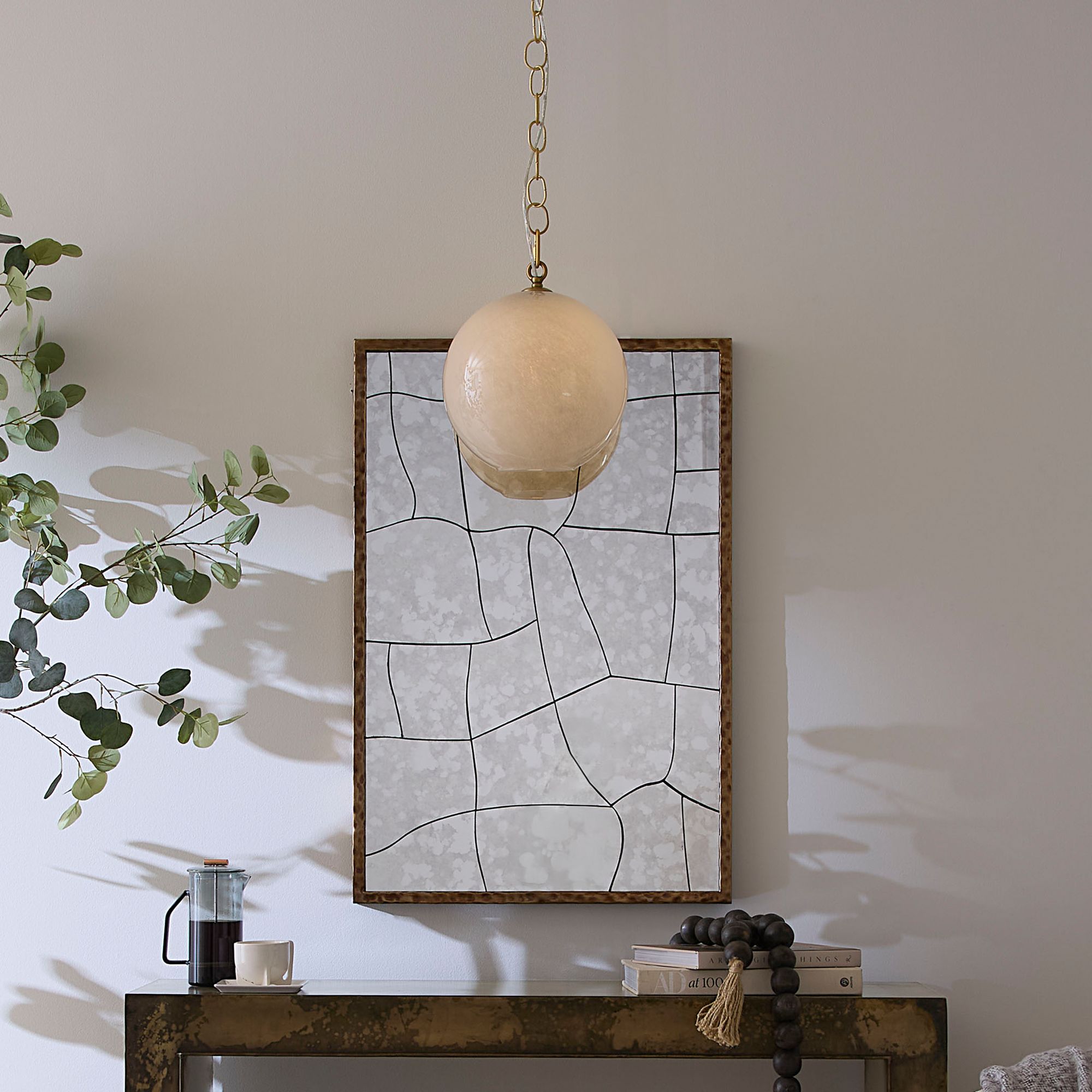 Image 7 Jamie Young Camber 1-Light Blown Glass Pendant, Taupe more views