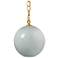 Jamie Young Camber 1-Light Glass Pendant, Blue