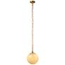 6_Jamie Young Camber 1-Light Glass Pendant, Blue more views