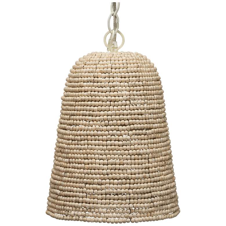 Image 1 Jamie Young Canal Wood Beaded 1-Light Pendant
