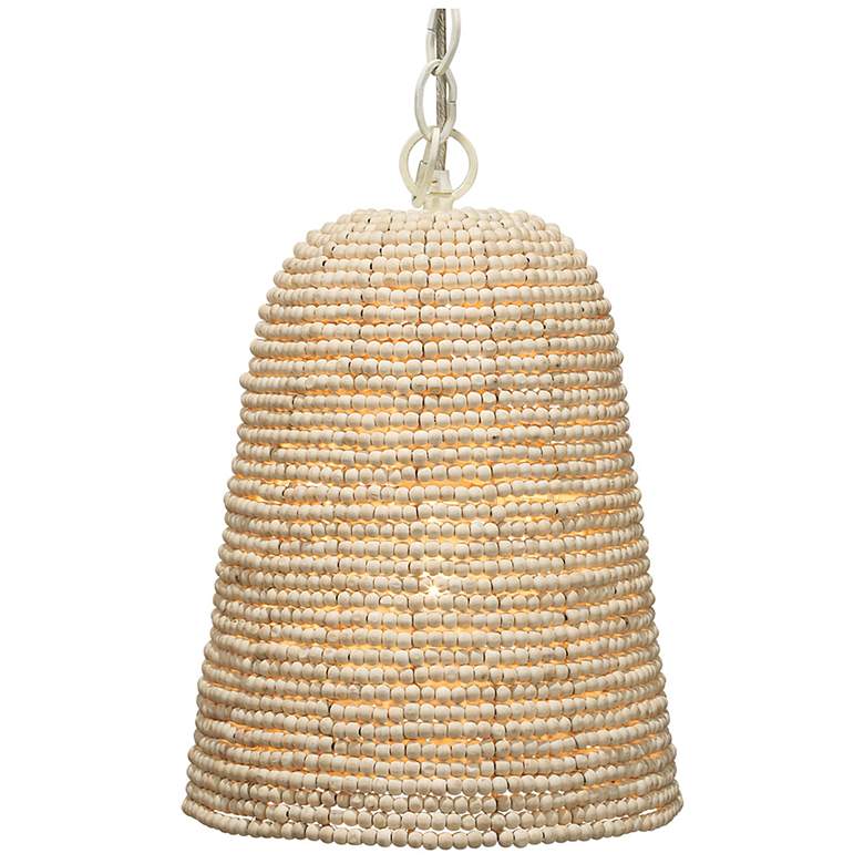Image 6 Jamie Young Canal Wood Beaded 1-Light Pendant more views