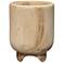 Jamie Young Canyon 12" High Brown Natural Wood Vase