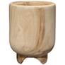 Jamie Young Canyon 12" High Brown Natural Wood Vase in scene