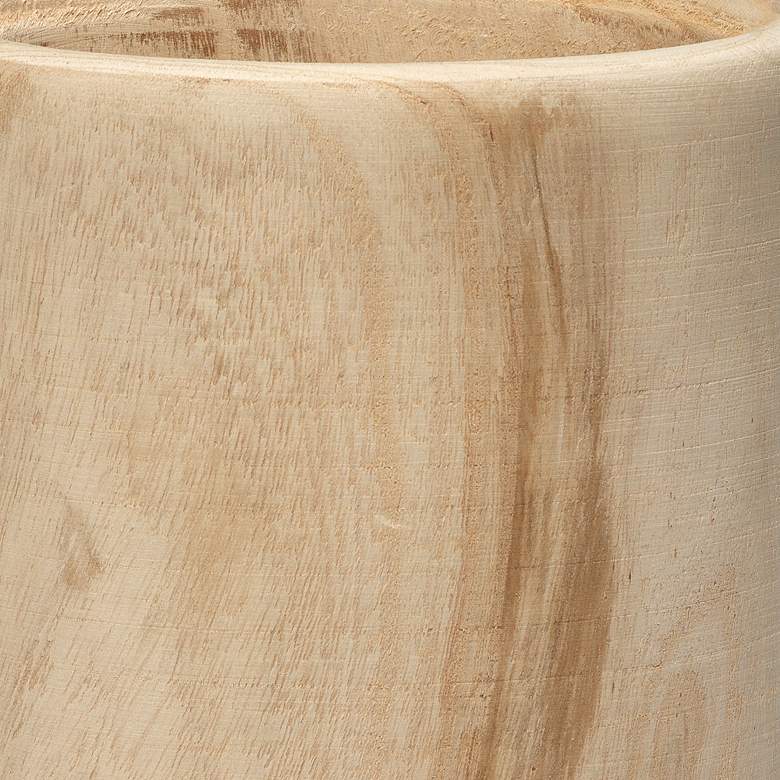Image 4 Jamie Young Canyon 12" High Brown Natural Wood Vase more views