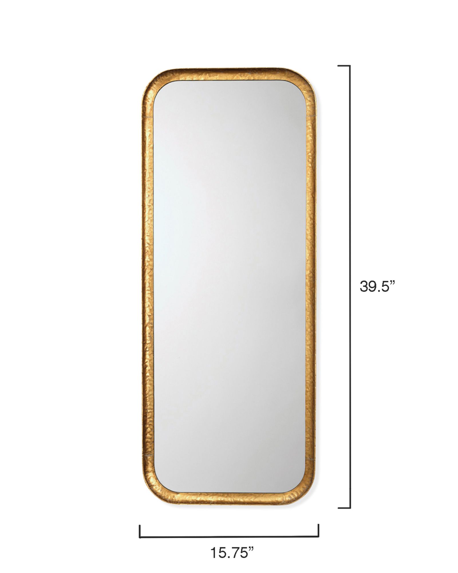 Image 4 Jamie Young Capital Gold Leaf 15 3/4" x 39 1/2" Wall Mirror more views