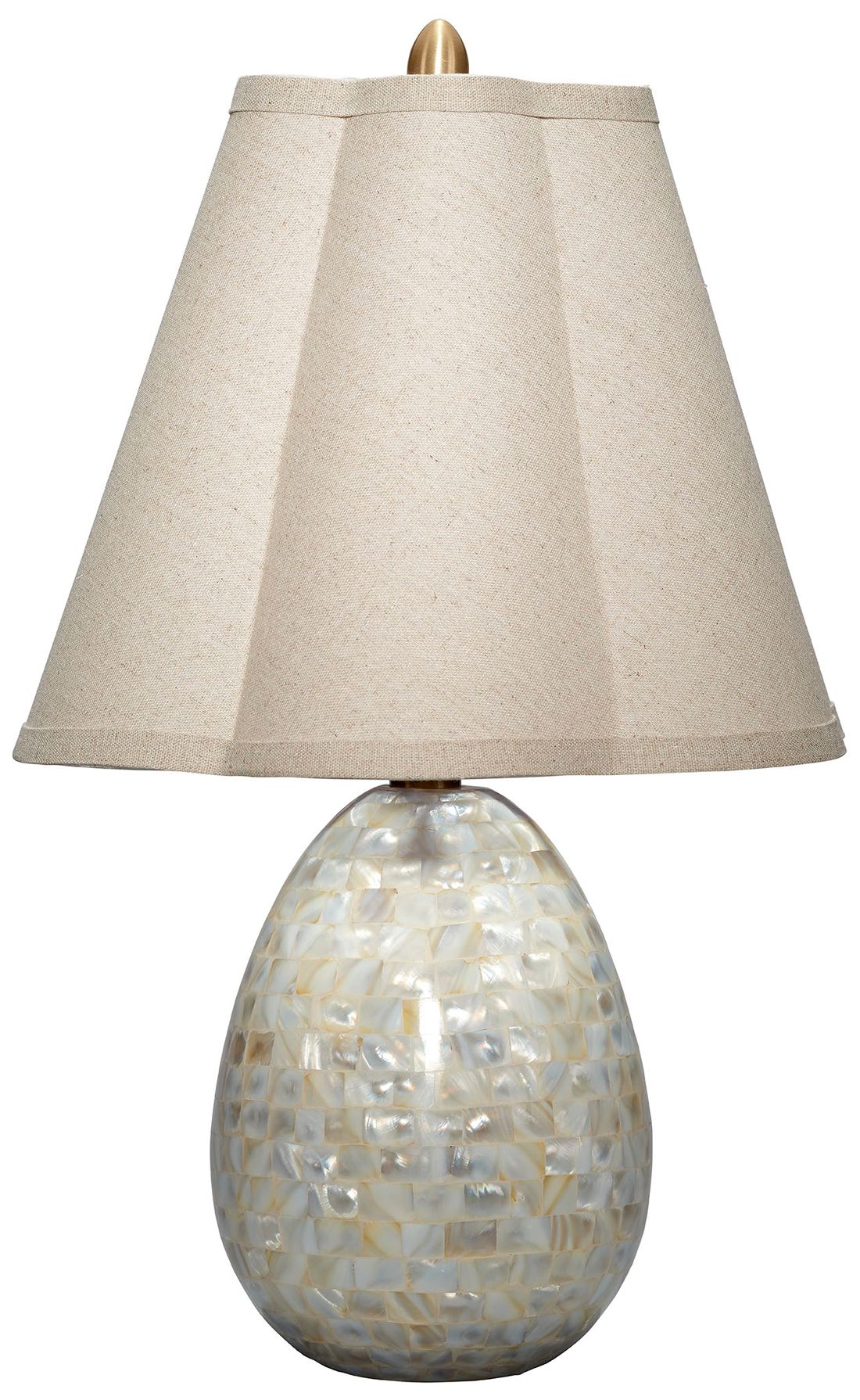 Image 2 Jamie Young Capsule Mother of Pearl Table Lamp with Linen Shade