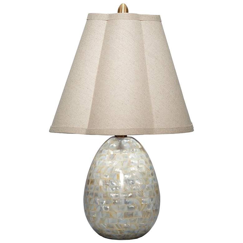 Image 2 Jamie Young Capsule Mother of Pearl Table Lamp with Linen Shade