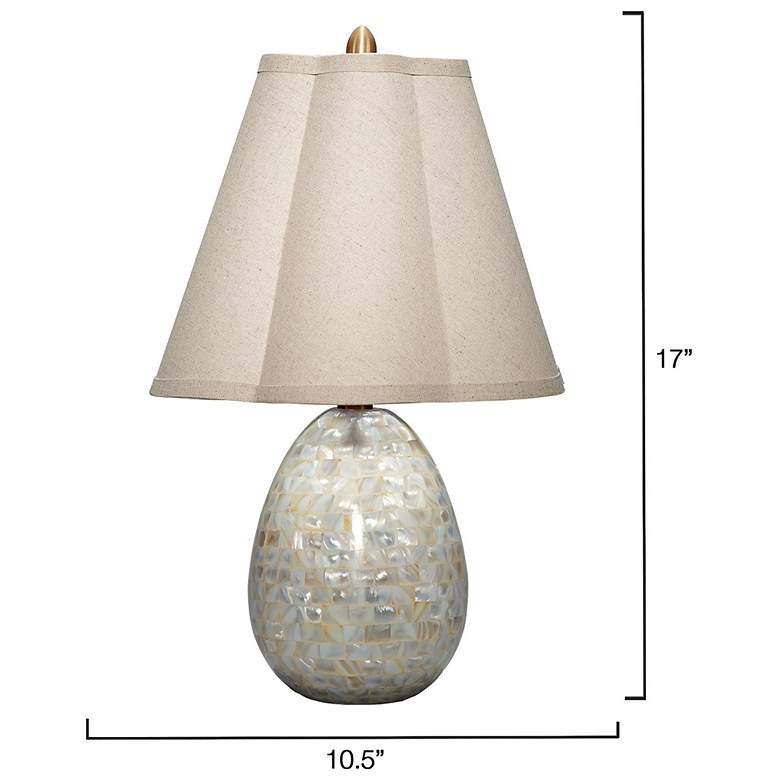 Image 3 Jamie Young Capsule Mother of Pearl Table Lamp with Linen Shade more views