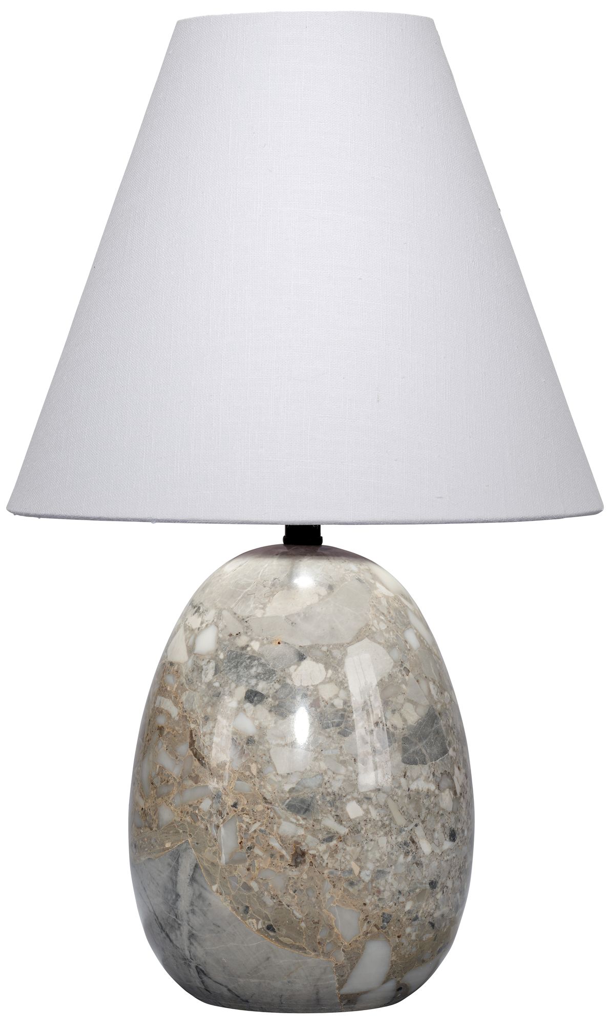 Image 2 Jamie Young Capsule Travertine Table Lamp with Linen Shade