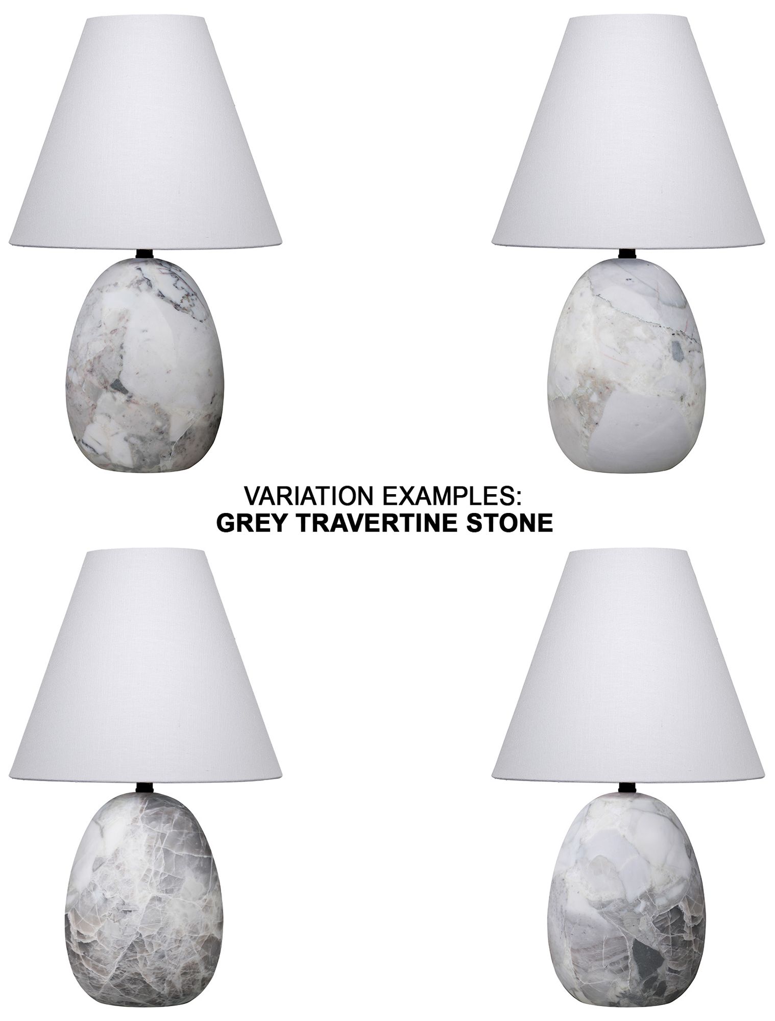 Image 7 Jamie Young Capsule Travertine Table Lamp with Linen Shade more views