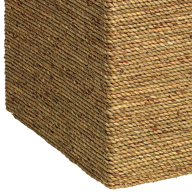 Image 4 Jamie Young Captain 18" Wide Square Seagrass Side Table more views