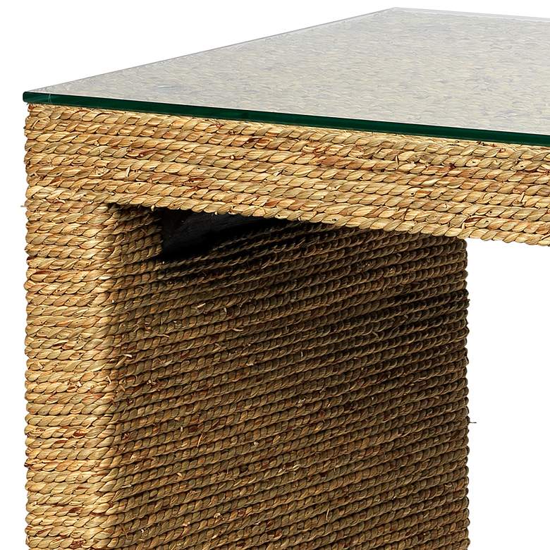 Image 2 Jamie Young Captain 32" Wide Seagrass Console Table more views