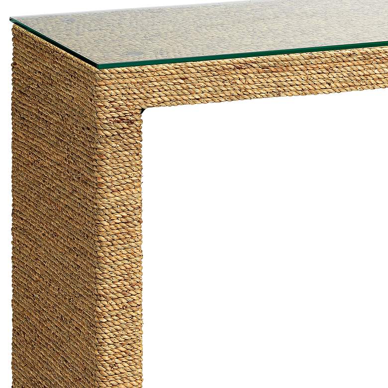 Image 3 Jamie Young Captain 32" Wide Seagrass Console Table more views