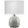 Jamie Young Carlton Light Gray Ceramic Accent Table Lamp