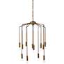 Thumbnail2 of Jamie Young Cascade 26" Wide Antique Brass 12-Light Modern Pendant