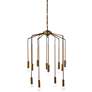 Jamie Young Cascade 26" Wide Antique Brass 12-Light Modern Pendant